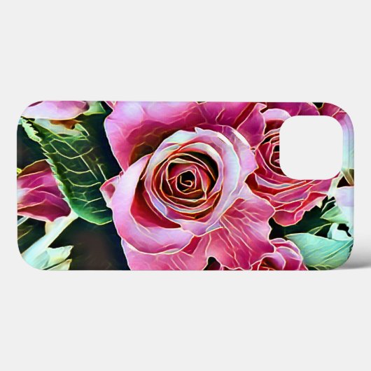 ROZE ROZEN BLOEMEN Case-Mate iPhone CASE (Achterkant (horizontaal))