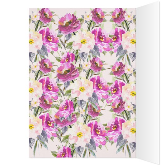 Roze Rozen Bloemen Dank u (Binnen (Links))