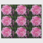 Roze  Rozen bloemen floreren Verpakking Cadeaupapier (Vlak)