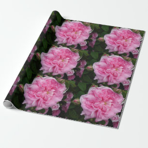Roze  Rozen bloemen floreren Verpakking Cadeaupapier