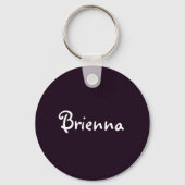 Roze Rozen Bloemen gepersonaliseerd Sleutelhanger (Achterkant)