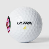 ROZE ROZEN BLOEMEN GOLFBALLEN (Logo)
