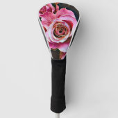 ROZE ROZEN BLOEMEN GOLFHEADCOVER (Voorkant)
