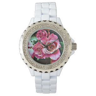 ROZE ROZEN BLOEMEN HORLOGE
