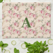 Roze Rozen Bloemen Keukenhanddoeken (Gevouwen)