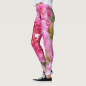 Roze rozen, bloemen leggings (Links)