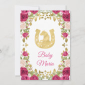 Roze rozen Bloemen Mexicaanse Fiesta Couples douch Kaart (Achterkant)