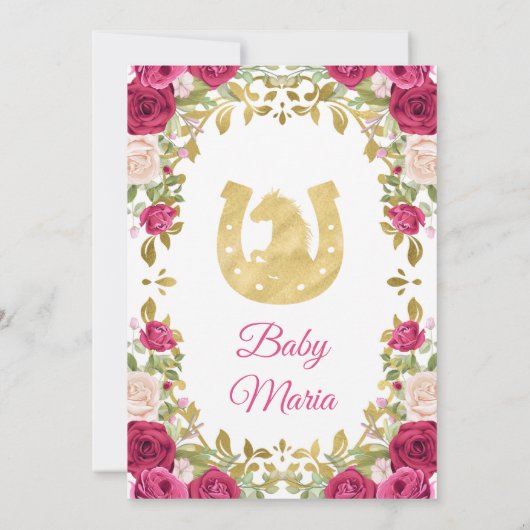 Roze rozen Bloemen Mexicaanse Fiesta Couples douch Kaart (Achterkant)