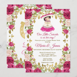 Roze rozen Bloemen Mexicaanse Fiesta Couples douch Kaart