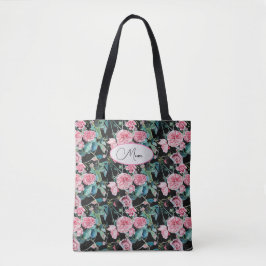 Roze  Rozen bloemen Moeders tas