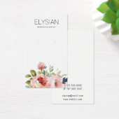 Roze Rozen Bloemen Oorbel Sieraden Display Kaarten Visitekaartje (Bureau)