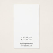 Roze Rozen Bloemen Oorbel Sieraden Display Kaarten Visitekaartje (Achterkant)