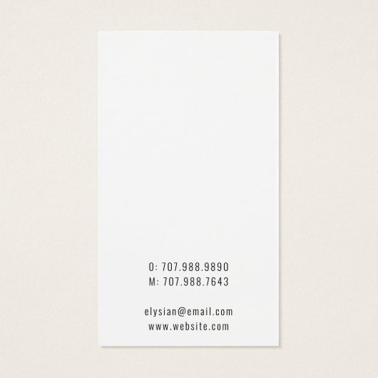 Roze Rozen Bloemen Oorbel Sieraden Display Kaarten Visitekaartje (Achterkant)