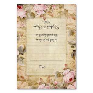 Roze rozen,  bloemen, op maat gemaakte plaats kaar kaart