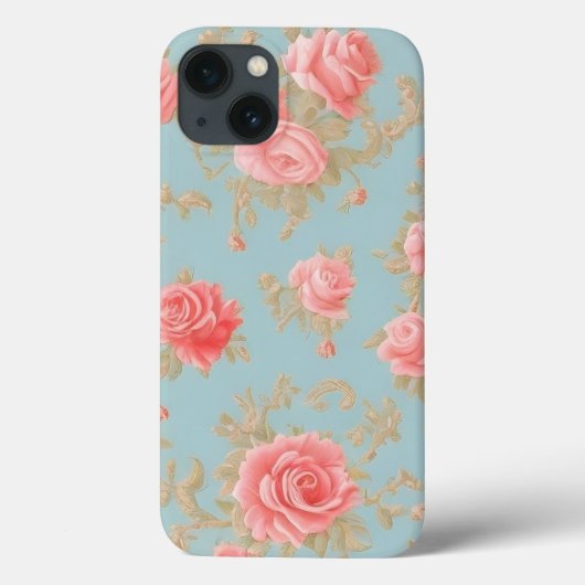 Roze Rozen Bloemen Patroon Case-Mate iPhone Case (Achterkant)