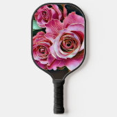 ROZE ROZEN BLOEMEN PICKLEBALL PADDLE (Voorkant)