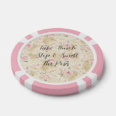 Roze Rozen Bloemen Poker Chips (Enkel)