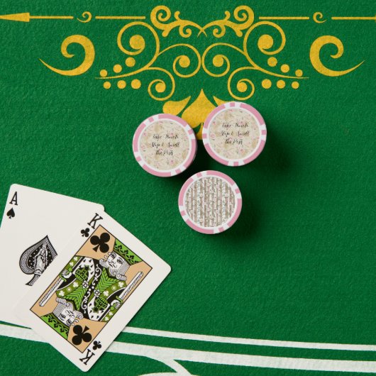 Roze Rozen Bloemen Poker Chips (Pokertafel (Stack))