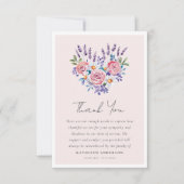 Roze Rozen Bloemen Sympathie Begrafenis Bedankkaart (Voorkant)