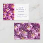 Roze Rozen Bloemen Visitekaartje (Voorkant / Achterkant)