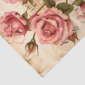 Roze rozen bloemenblad ephemera tissuepapier (Detail)