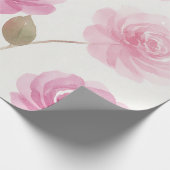 Roze Rozen Bloemendecoratiepapier Cadeaupapier (Hoek)