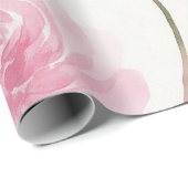 Roze Rozen Bloemendecoratiepapier Cadeaupapier (Rol Hoek)