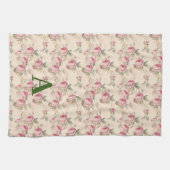 Roze rozen bloemenservetten voor de keuken theedoek (Horizontaal)
