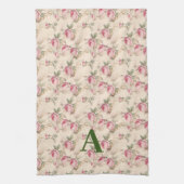 Roze rozen bloemenservetten voor de keuken theedoek (Verticaal)