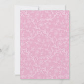 Roze rozen bloemensjabloon 100ste verjaardag kaart (Achterkant)