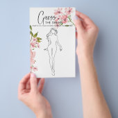 Roze Rozen Bloemenspel Raad de Jurk Flyer (Hand)