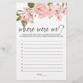 Roze Rozen Bloemenspel Waar Waren We Flyer (Voorkant)