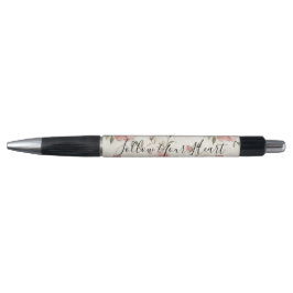 Roze Rozen Bloemig Pen