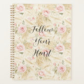 Roze Rozen Bloemig Planner (Voorkant)