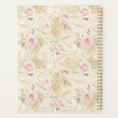 Roze Rozen Bloemig Planner (Achterkant)