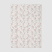 Roze Rozen Bloemig Tissuepapier (Voorkant)