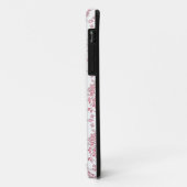 Roze rozen bloemige stijl damast patroon Case-Mate iPhone case (Achterkant/links)