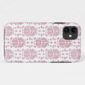 Roze rozen bloemige stijl damast patroon Case-Mate iPhone case (Achterkant (horizontaal))