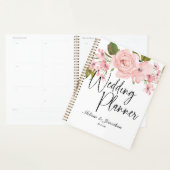 Roze Rozen Bloemige Trouwplanner Planner (Display)