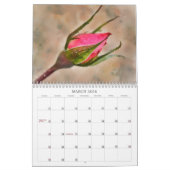 Roze Rozen Bloemkunst Bloemenkalender Kalender (Mar 2026)