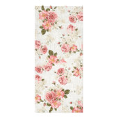 Roze Rozen Bloempatroon Zakelijk Reclamekaart (Achterkant)