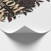 Roze Rozen Bloemstuk Cadeaupapier (Hoek)