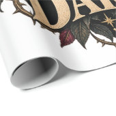 Roze Rozen Bloemstuk Cadeaupapier (Rol Hoek)