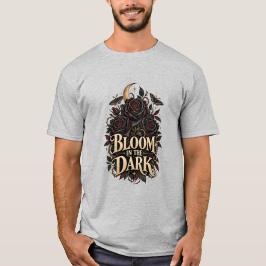 Roze Rozen Bloemstuk T-shirt (Voorkant)