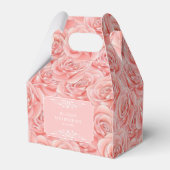 Roze Rozen Bloesem Bloemen Verjaardag Dank u Bedankdoosjes (Achterkant)