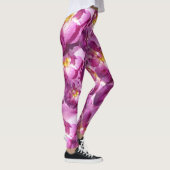 Roze Rozen Bloesems Elegant Custom Leggings (Rechts)