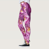 Roze Rozen Bloesems Elegant Custom Leggings (Links)