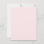 Roze Rozen Blush Bruiloft | Dank Je  Bedankkaart (Achterkant)