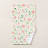 Roze Rozen Boeket Bad Handdoek (Handdoek)