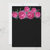  Roze Rozen Boeket Bloemen Bevestiging Kaart (Achterkant)